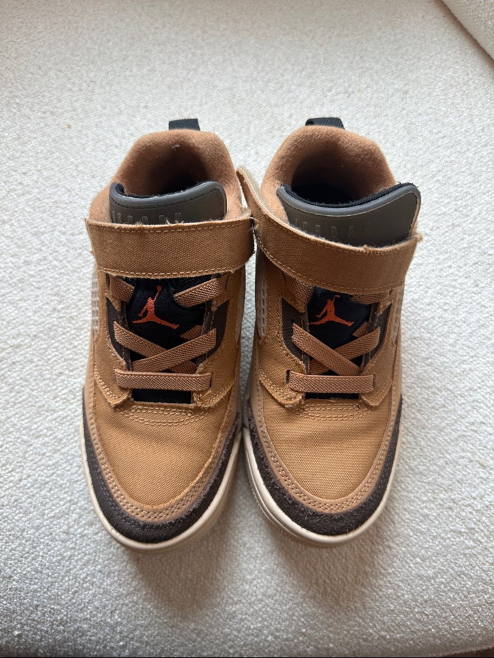 Kids Brown High-Top Jordon - Picture 5 of 7